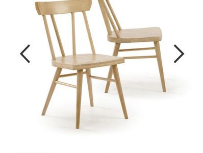 Plank and beam dining chairs