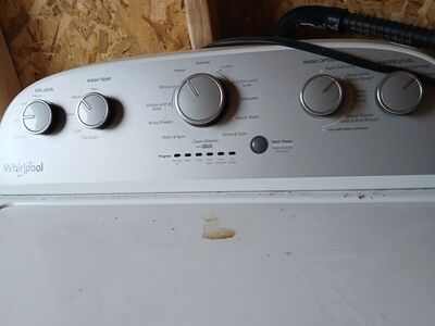 Whirlpool washer and dryer.