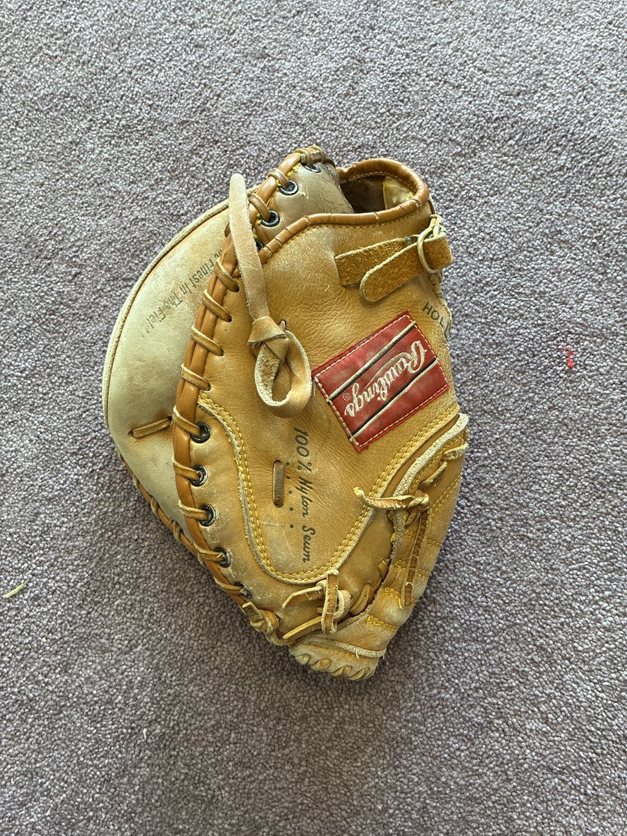 Small catcher’s baseball mitt