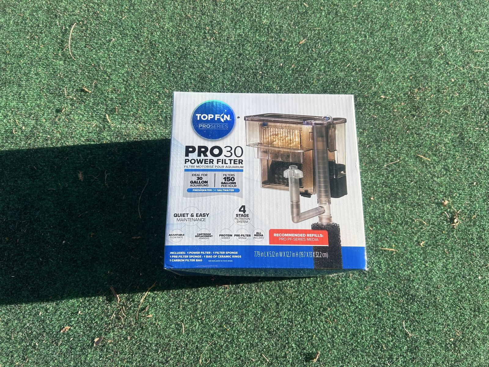 20-30 gallon media hang on back aquarium filter