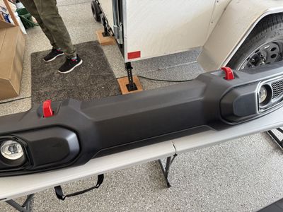 JL Wrangler front bumper plastic