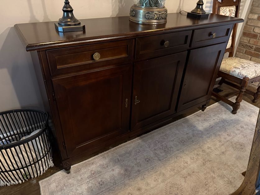 Wooden buffet credenza or media cabinet