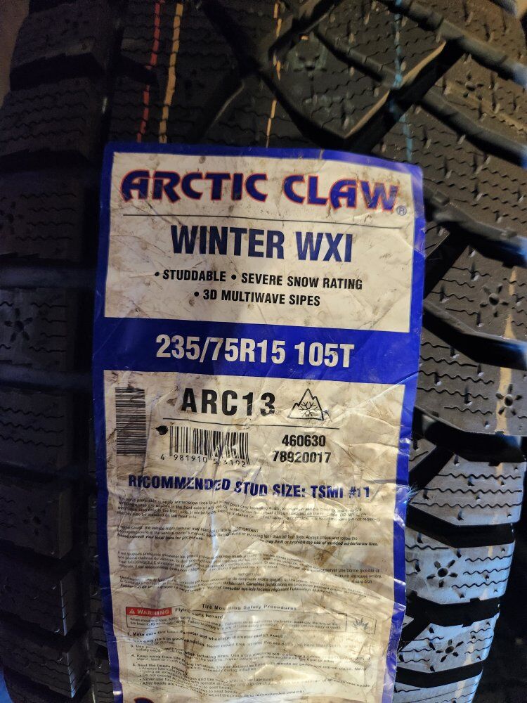 235/75r15 arctic claw winter wxi