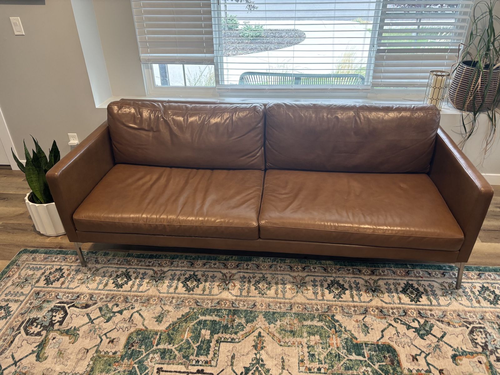 Brown couch - mid century modern