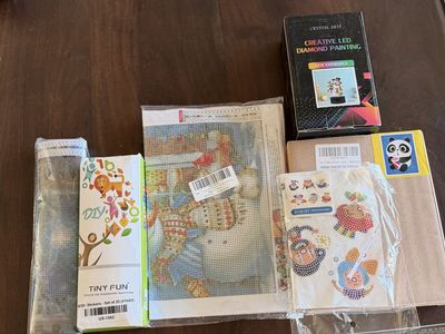 New in packages diamond painting lot