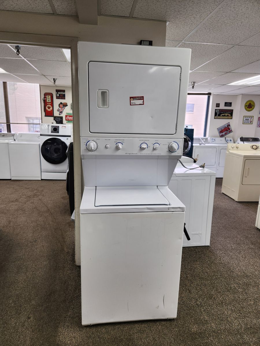 Frigidaire White Stackable Washer and Dryer Laundry Center
