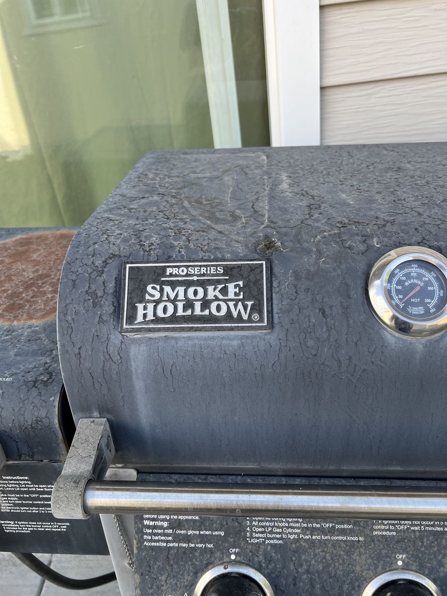 Smoke Hollow Pro Series Gas and Charcoal Grill with Side Burner and Smoker