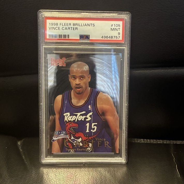 1998-99 Fleer Brilliants Vince Carter PSA 9 Mint Rookie Card