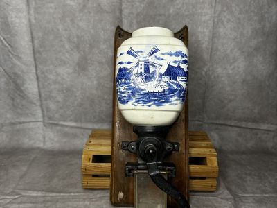 Vintage Delft Wall Coffee Grinder