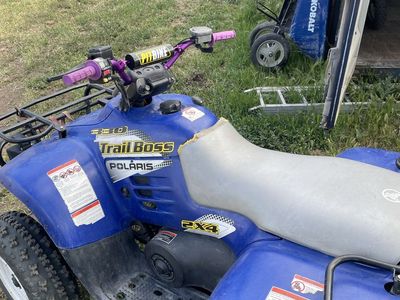 Polaris Trail Boss 330 2x4 ATV - Blue, Used Condition