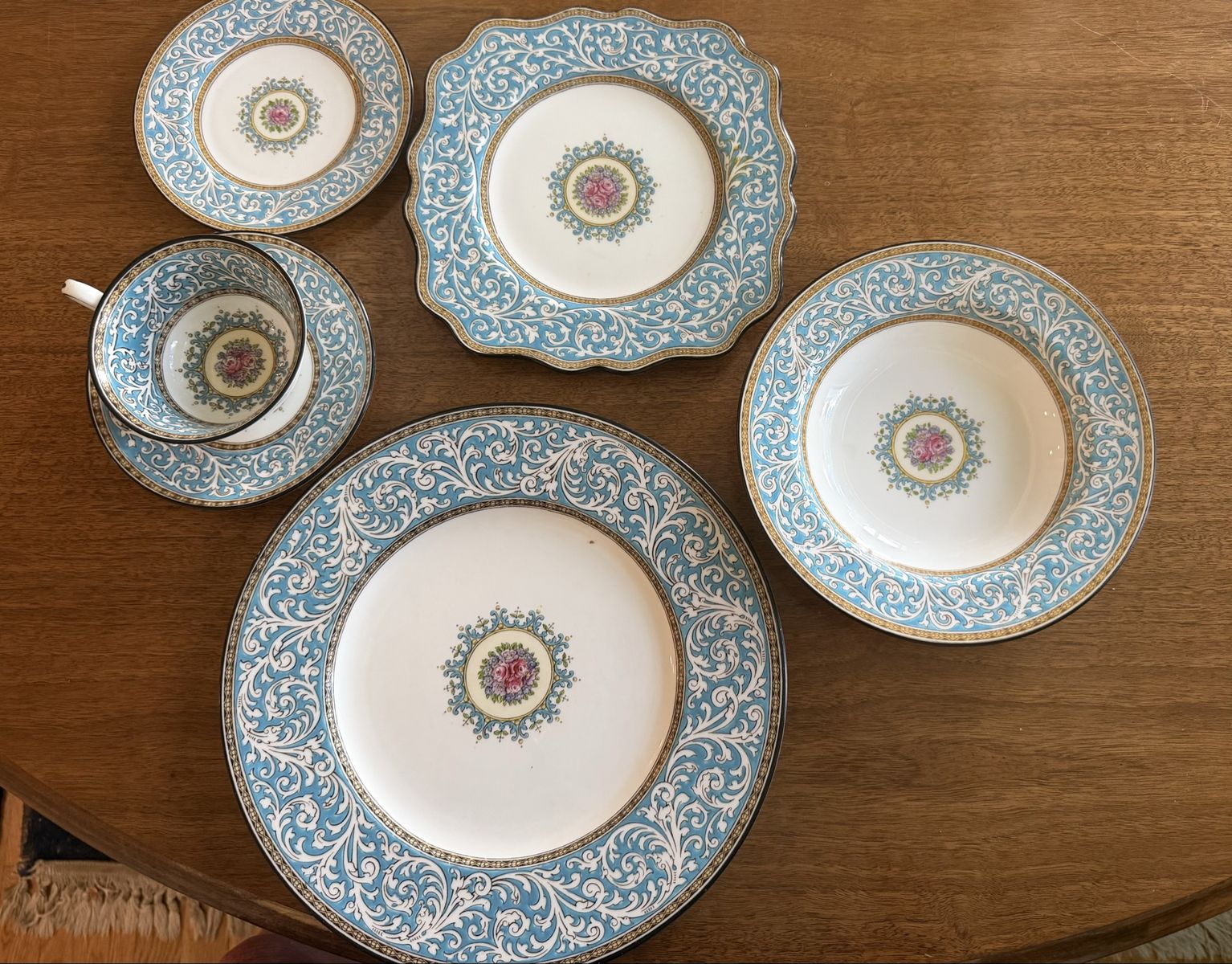 Praze Turquoise by Wedgewood Service for 12