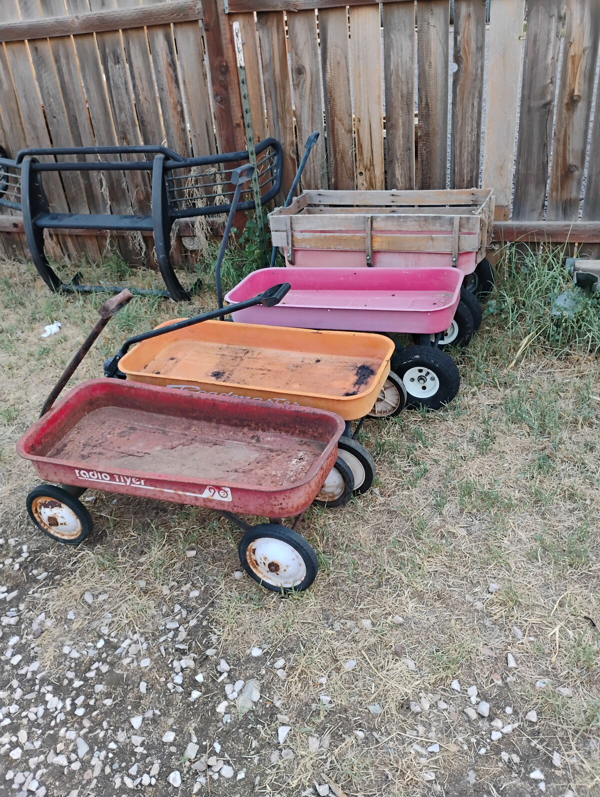 Vintage Wagons For Yard Art Or Planter