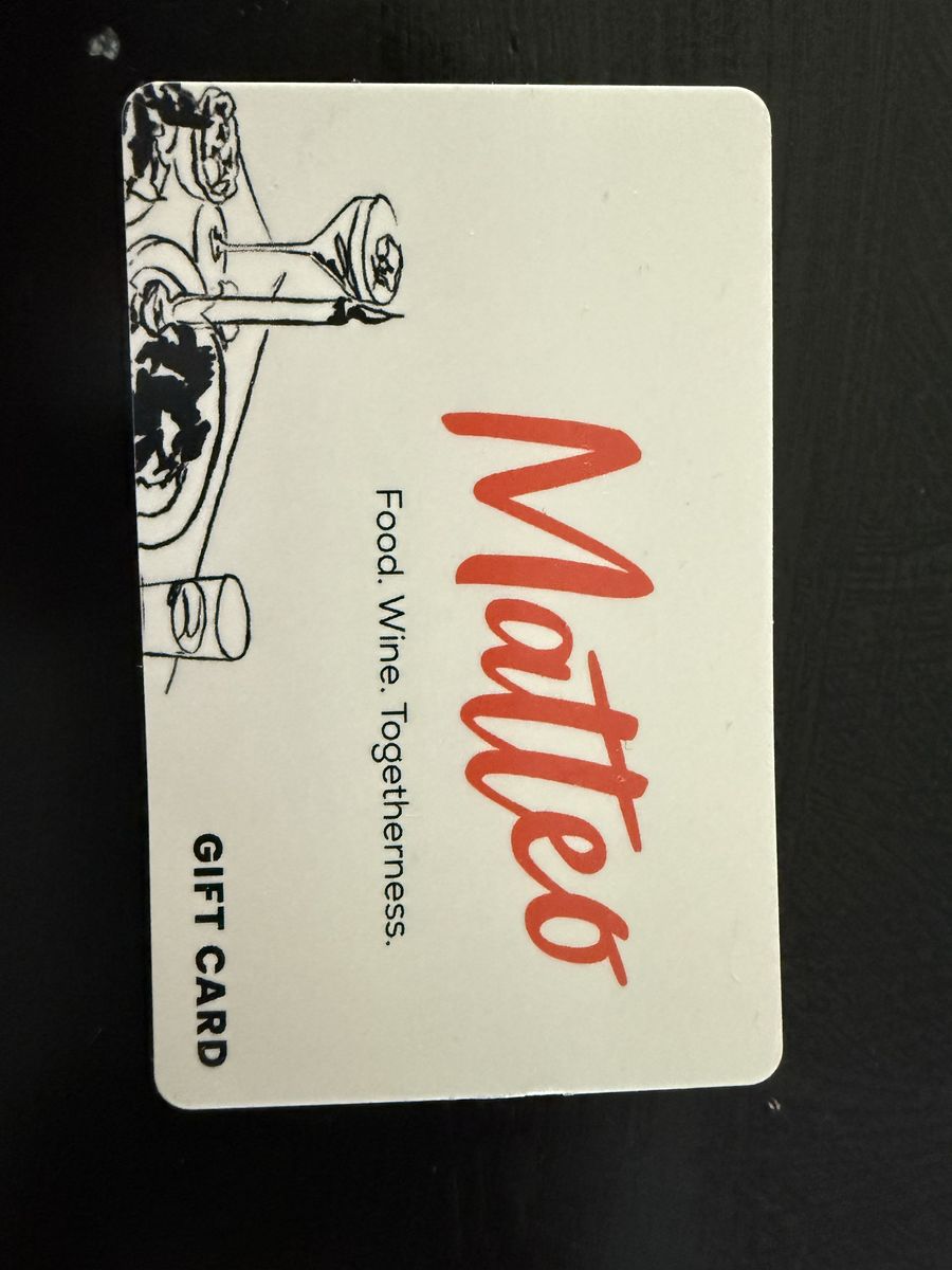 Matteo Ristorante Italiano Gift Card - $360 value for $320