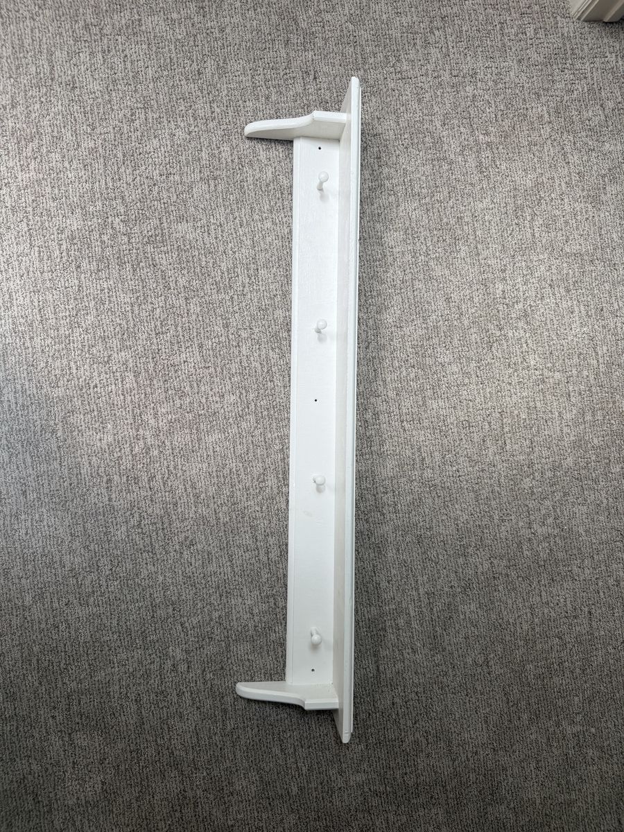 Wood Coat Rack/Invisible Shelf