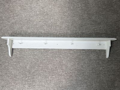 Wood Coat Rack/Invisible Shelf