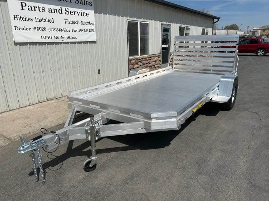 2027 Aluma 7814ST 77'x14' 2' Single Axle Aluminum Utility Trailer