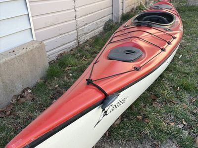Old Town Castine Kayak, Paddle, Cart