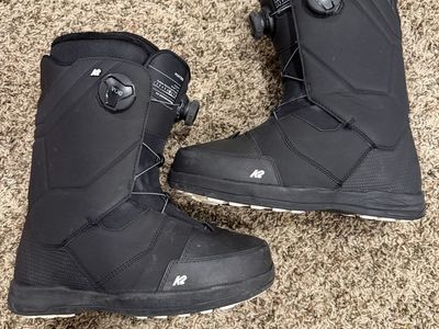 K2 Maysis Snowboard Boots Black Men's Size 10.5 BOA Lacing System