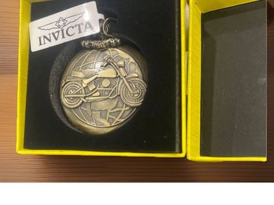 Invicta Motorcycle Pocket Watch New
