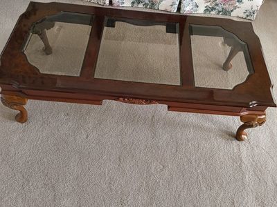 coffee table and 2 matching side tables