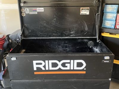 RIDGID R848 Mobile Storage Box Tool Chest Heavy Duty Black Casters