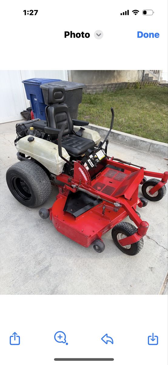 Exmark zero turn mower