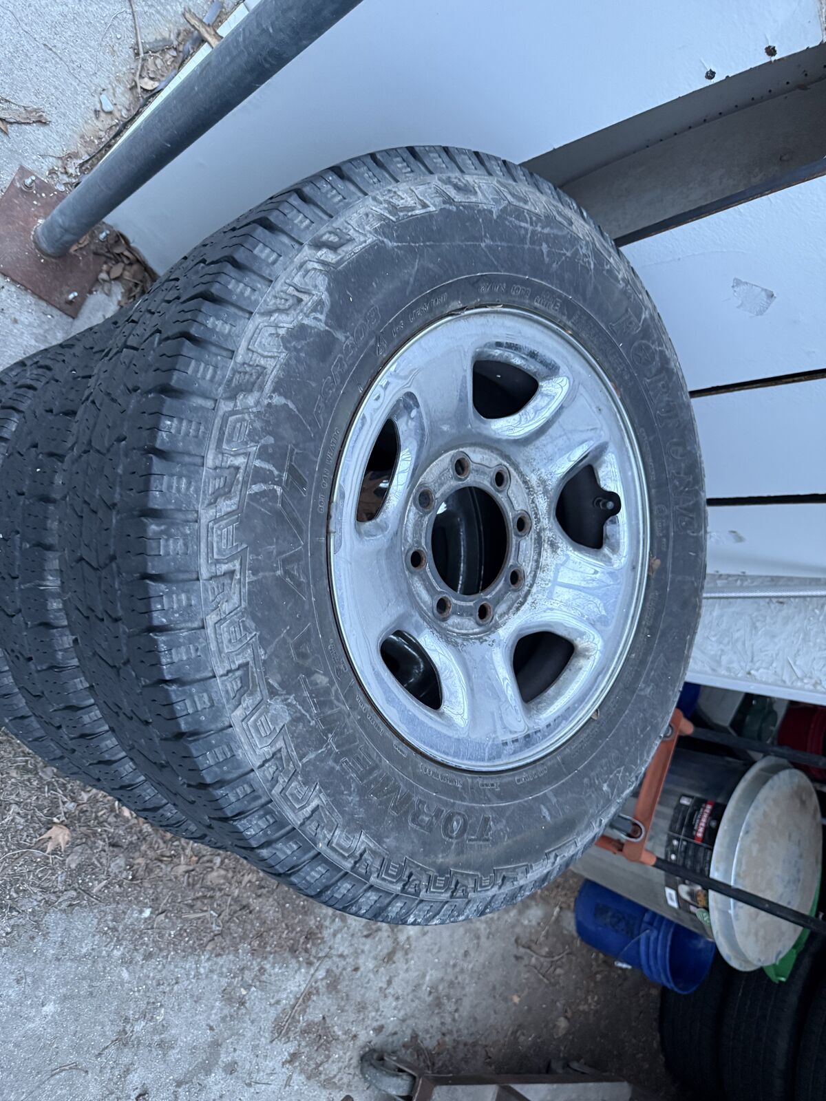 Factory Ram 8 Lug Wheels and Fortune Tires