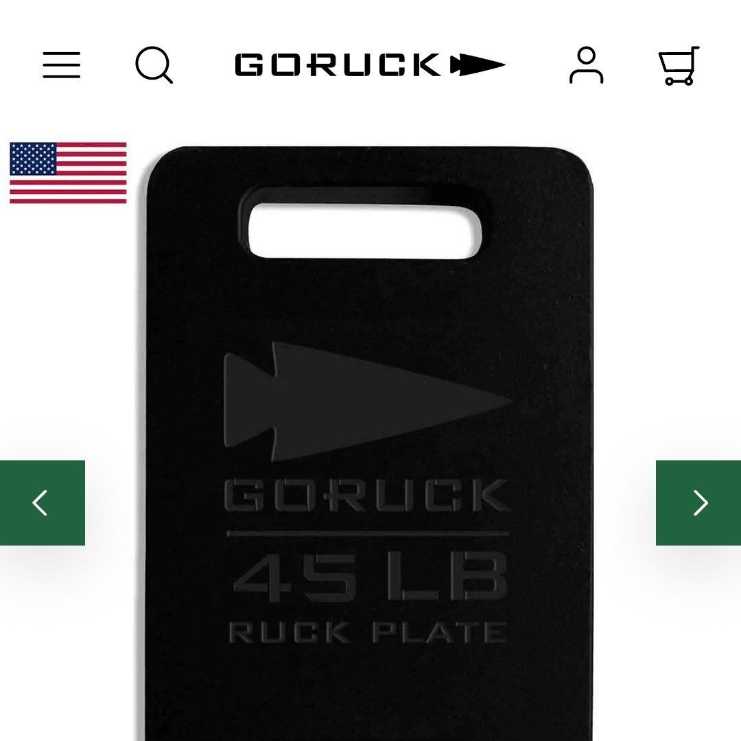 GO RUCK Vest Plates 20lb, 30lb, 45lb