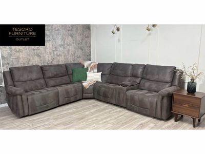 MODERN CARLIN UPHOLSTERY RECLINER SECTIONAL WE OFFER DELIVERY