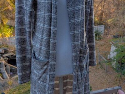 Daytrip Striped Duster Cardigan Sweater Size Small