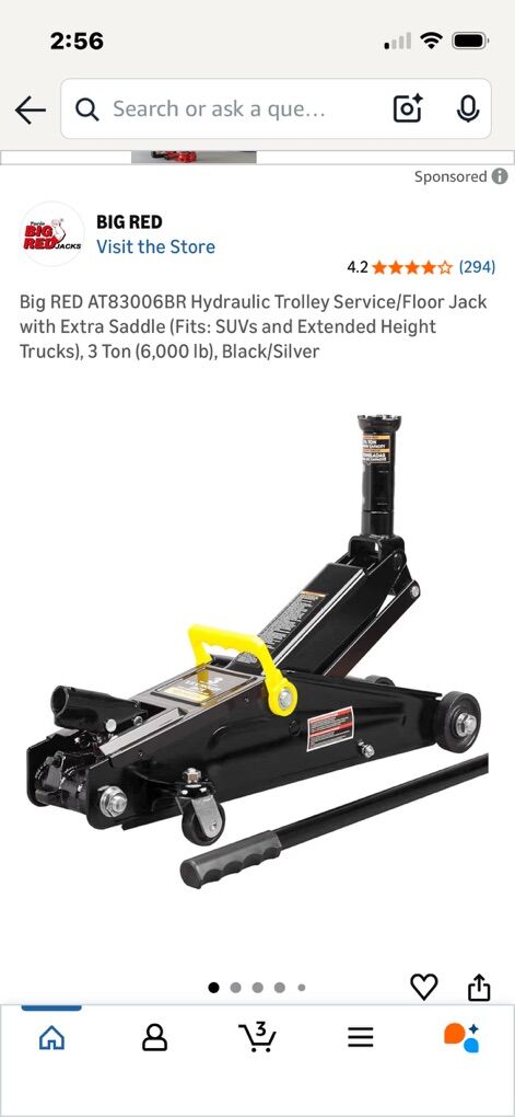 NEW 3 TON Hydraulic Trolley Service/Floor Jack