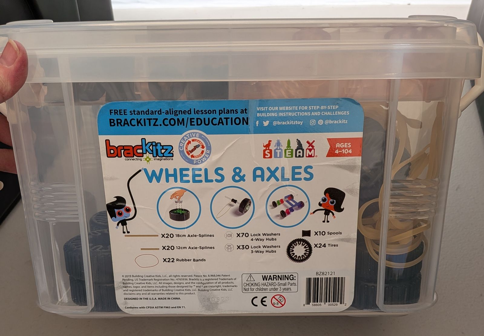 Brackitz Wheels & Axles Set – Classroom STEM Kit – Excellent
