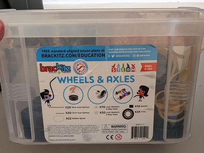 Brackitz Wheels & Axles Set – Classroom STEM Kit – Excellent
