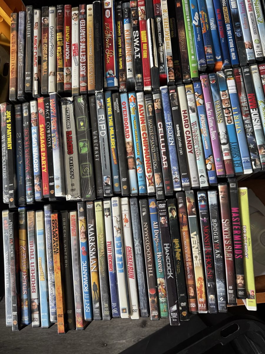 210 Large Lot of Used DVDs and Xbox 360 Games - Action, Comedy, Family & More