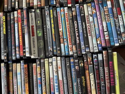 210 Large Lot of Used DVDs and Xbox 360 Games - Action, Comedy, Family & More