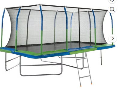 NEW! Never Been opened! Plexalife - Premium Mega 10' X 17' Gymnastics Style, Rectangular Trampoline Set(I Can Deliver free)