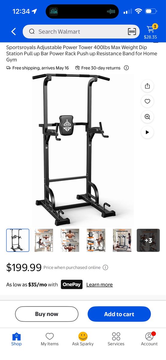 Sportsroyal Power Tower Home Gym Workout