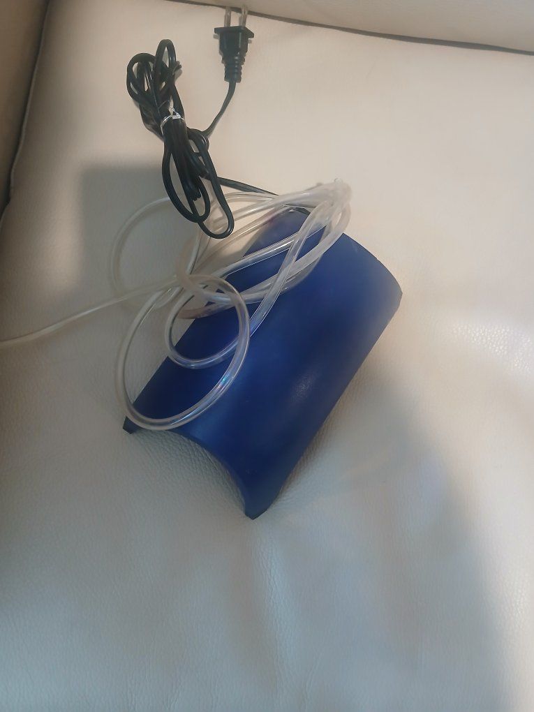 Unbranded Blue Aquarium Air Pump with Air Line Tubing and Power Cord