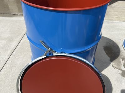 55 Gallons Metal Barrels