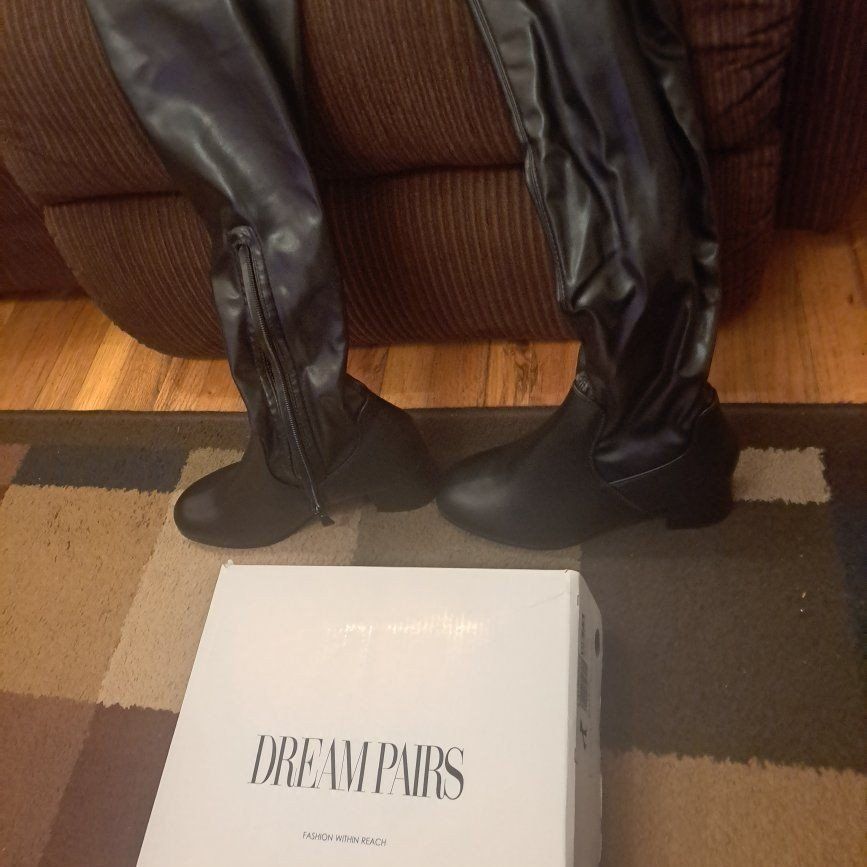 Brand new Dream Pairs black thigh high boots 