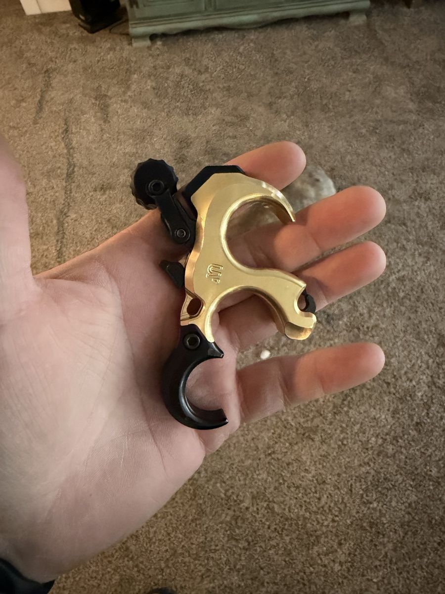 Brass UV Button 2 with holster.