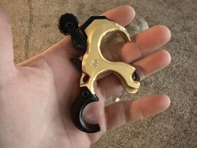 Brass UV Button 2 with holster.