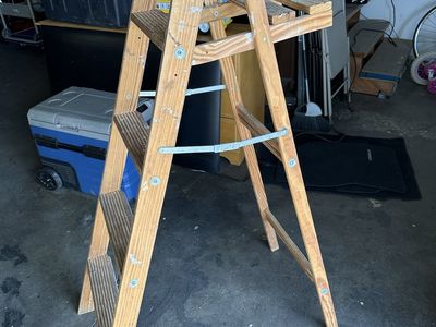 Folding Wood Ladder