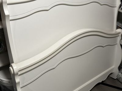 White Full Bed frame and head/foot boards