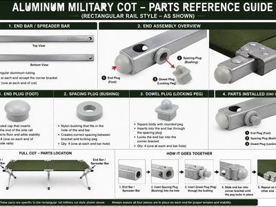 Aluminum military cots or parts