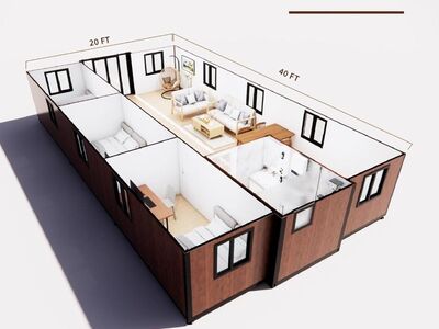 40x20 Expandable House