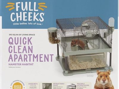 Full Cheeks Hampster Habitat Quick Clean Cage