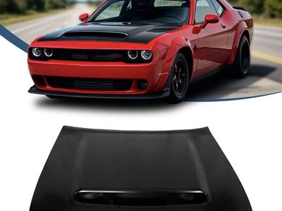 Fits 08-23 Dodge Challenger Demon Style Front Bumper Hood Aluminum