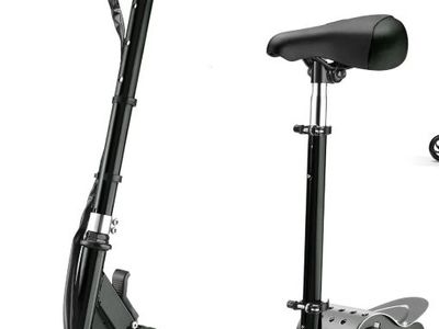 MAXTRA Upgraded Electric Scooter with Removable Seat for Kids Ages 6-12, Black