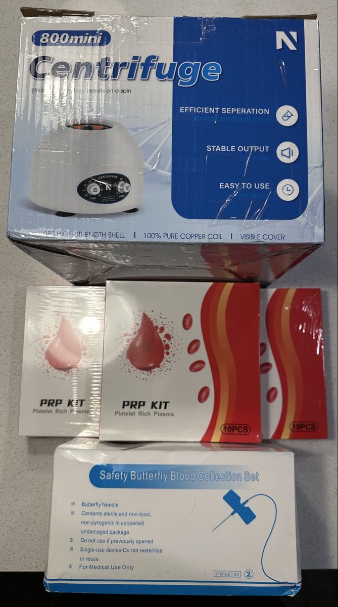 800mini Centrifuge Machine with PRP Kits and Blood Collection Set Bundle